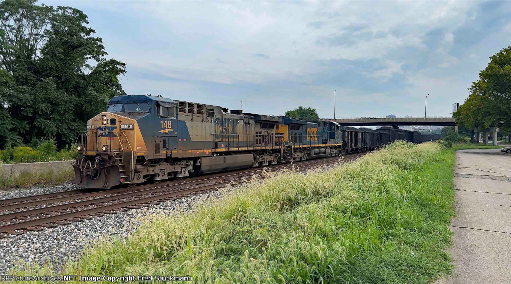 CSX 148 leads B157.